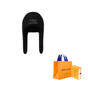 LOUIS VUITTON Мохеровая шапка-бини Women's Black