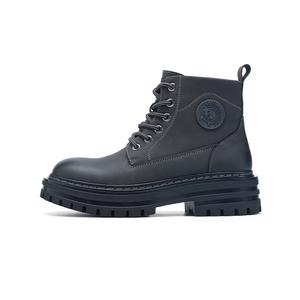 FAIRWHALE Мужские ботинки Martin серый черный/имбирный желтый