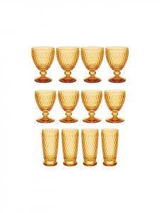 Набор из 12 бокалов для вина и коктейлей Boston, шафранового цвета Villeroy & Boch