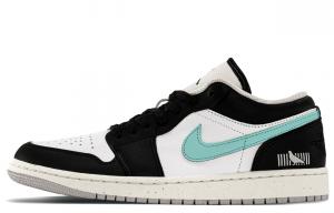 Jordan Баскетбольные кроссовки Air 1 с низким верхом, устойчивые к истиранию, дышащие, винтажные, унисекс, цвет: черный, белый, синий