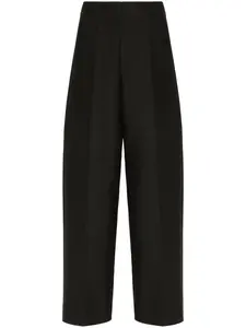 Брюки Crepe Couture строгого кроя VALENTINO GARAVANI, черный