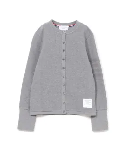 Кардиган с круглым вырезом из фактурного хлопка