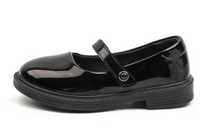 Непромокаемые поддерживающие низкие кожаные туфли Warrior Black Kids