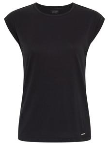 Футболка фиолетового, мятно-зеленого, серо-меланжевого и черного цветов Laura Scott