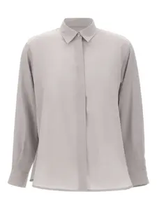 Рубашка с длинными рукавами Marella, серый