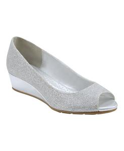 Женское платье на танкетке Candra с открытым носком Bandolino, серебро