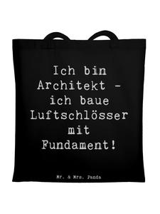 Mr. & Mrs. Panda Сумка с надписью «Архитекторы воздушных замков» черного цвета