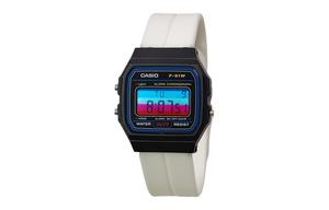 CASIO Кварцевые часы Retrofit Series с силиконовым ремешком, мужские часы с черным циферблатом