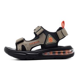 Сандалии детские, износостойкие, дышащие, низкие BOBDOG, зеленый/черный