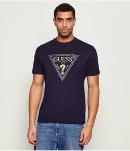 Футболка «Золотой треугольник» regular fit Guess Jeans, темно-синий