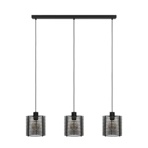 Подвесной светильник Eglo Segovia тройной, черный