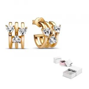 Pandora Позолоченные серьги women's gold