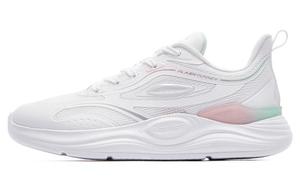 QIAODAN Скользоустойчивые износостойкие легкие низкие кроссовки женские белый розовый зеленый