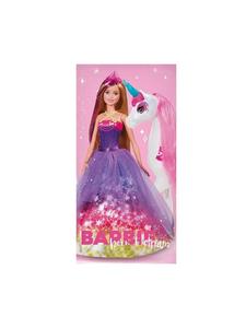 Банное полотенце 70x140 см - пляжное полотенце Born to Dream  Barbie