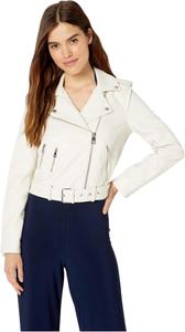 Женская байкерская куртка Levi's из искусственной кожи с поясом (стандартный и большой размер), White Oyster
