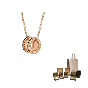 BVLGARI Ожерелье B.Zero1 Series K Gold Unisex Rose Gold