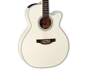 Акустико-электрогитара Takamine GN37CE - Перламутрово-белая с чехлом
