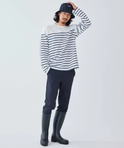 Футболка с длинными рукавами в полоску, окрашенная пряжей RP