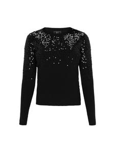 Женский свитер черного цвета faina