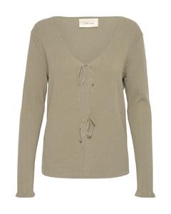 Вязаный кардиган Cream Maro, оливковый