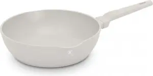 Сковорода титановая BH-8061 28 см, кремового матового цвета, из алюминия с ручкой Soft Touch. Berlinger Haus