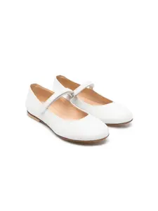 Кожаные балетки Andrea Montelpare, белый