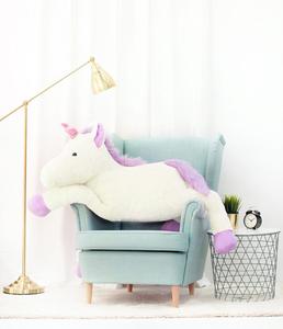 Мишка Густав Тедди, плюшевый Единорог, 155 см, белый Miś Gustaw