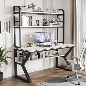 Компьютерный стол Xinmeikai 100x60 см, черный/белый