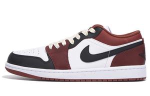 Jordan Баскетбольные кроссовки Air 1 с антискользящим и износостойким покрытием, низкие, винтажные, унисекс, черно-красные