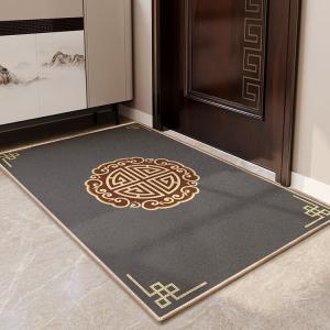 Budis Ковер 100х120 см для прихожей/ванной комнаты, не скользящий, влагостойкий, в стиле Cloud Wave Deep Gray [Flocked]