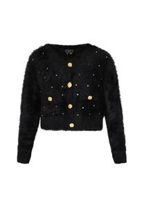 Вязаный кардиган faina Fashion Look, черный