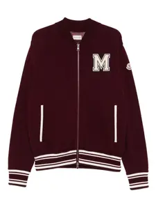 Бомбер на молнии Moncler, красный