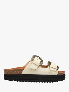 Веганские сандалии на платформе цвета сливы V.GAN, Cream