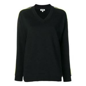 Свитер logo v neck sports hoodie black Kenzo, черный