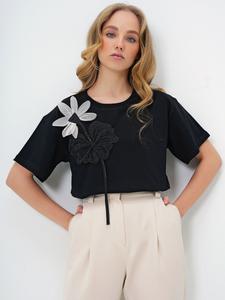 Рубашка Trend Alaçatı Stili, черный