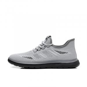 Mulinsen Серые мужские повседневные низкие кеды с амортизацией, устойчивостью к скольжению и износу, цвет Gray