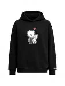 Толстовка с капюшоном Ikon Valentine Karl Lagerfeld, черный
