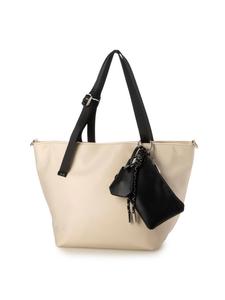 Сумка-тоут Cachecache / нейлоновая, двусторонняя, с набором брелоков.