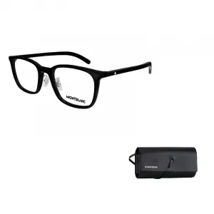 MONTBLANC Пластиковая оправа для очков квадратной формы унисекс черная, Black