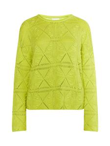 Женский вязаный свитер цвета лайма IZIA