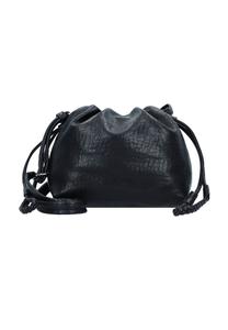 Сумка через плечо Лиза, тисненый логотип, кулиска, ремень, женская TOM TAILOR, черный