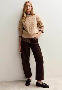 Джемпер New Look CABLE CREW NECK, Camel
