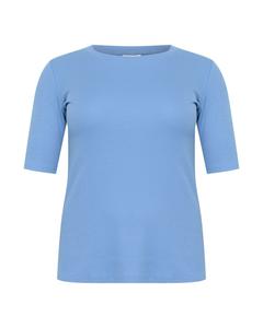 Рубашка KAFFE CURVE KC Carina, небесно-синий