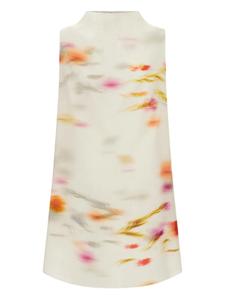 Мини-платье Ferragamo с принтом Blossom, мультиколор