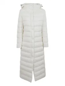 Стеганая куртка с капюшоном Herno, белый