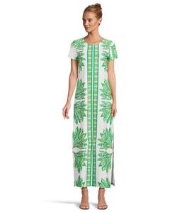 Платье Lilly Pulitzer Kaden Upf 50+ Maxi, цвет Kitts Green Shady Babe Engineered