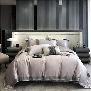 Generic Комплект постельного белья из пима хлопка глянцевый мягкий шелковистый