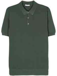 Рубашка-поло из хлопка пике Boglioli, зеленая