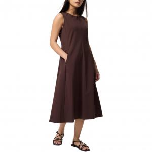 Женское платье без рукавов UNIQLO, коричневый