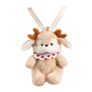 Очаровательная рождественская оленья кукла для рюкзака плюшевая кукла высота 40см 77 SEVEN DREAM